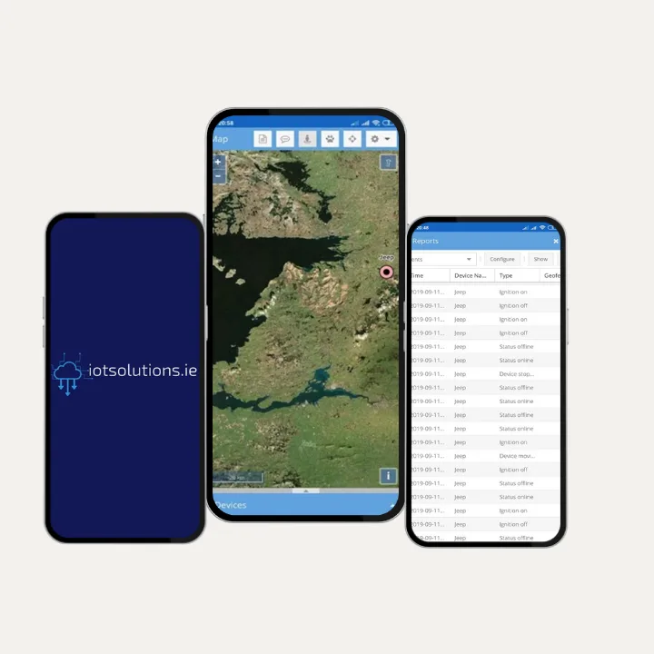 Mapping mobile app with satellite map view and data records